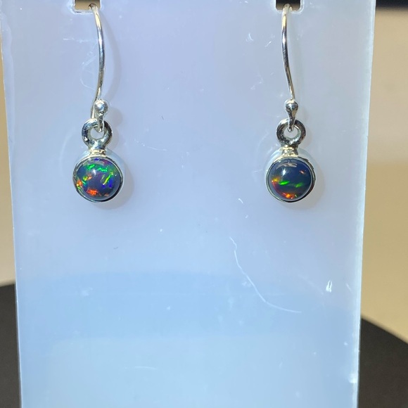 Jewelry - 🆕 Chalama Black OPAL earrings ❤️🩷🖤Solid Sterling Silver 925🔥🔥🔥